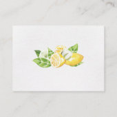 Citrus Citroenboom Receptie Behuizing Kaart (Achterkant)