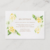 Citrus Citroenboom Receptie Behuizing Kaart (Voorkant)