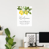 Citrus Citroenen Bruiloftsontvangstbord Poster (Thuiskantoor)