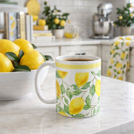 Citrus Citroenen en Bladeren Koffiemok