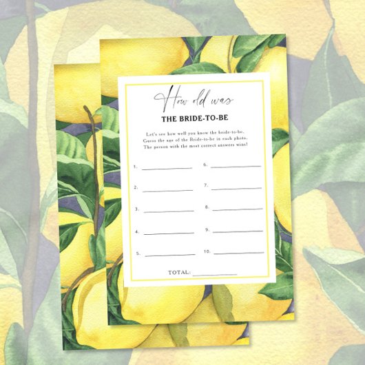 Citrus citroenen - Hoe oud was de bruid om te spel