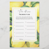 Citrus citroenen - Hoe oud was de bruid om te spel (Voorkant)