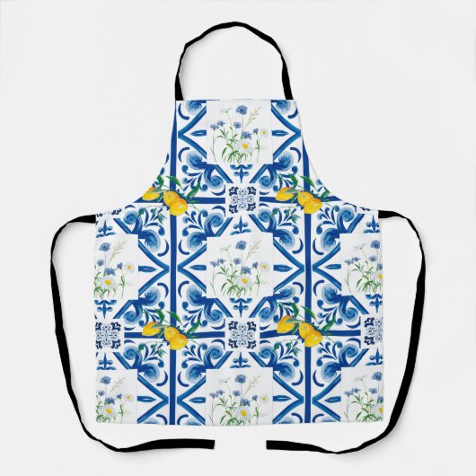 Citrus, citroenen, middellandse zee schort (Voorkant)