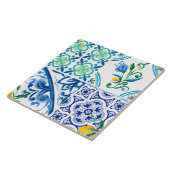 Citrus, citroenen, middellandse zee tegeltje (Zijkant)