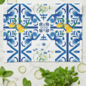 Citrus, citroenen, middellandse zee theedoek (Gevouwen)