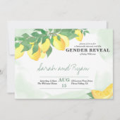 Citrus citroenen Mint Wash Geslacht onthullen Kaart (Voorkant)