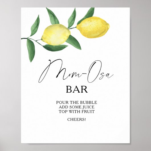 Citrus citroenen - Mon-osa bar Poster (Voorkant)