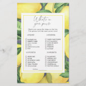 Citrus citroenen - Wat zit er in je tas spel (Voorkant)