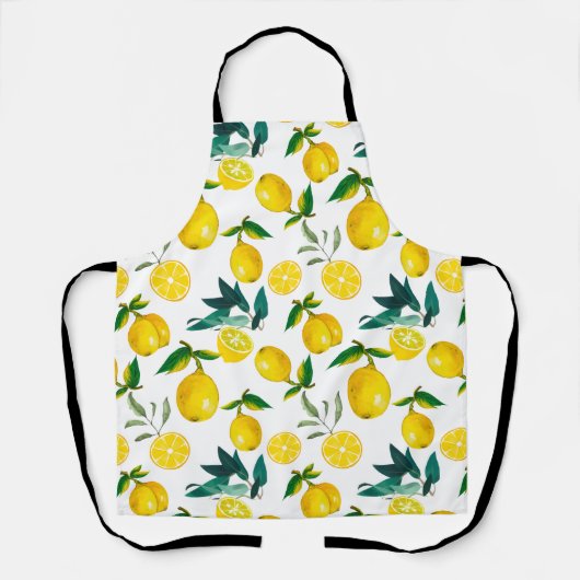 Citrus, citroenen, zomeraprons schort (Voorkant)