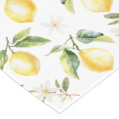 Citrus Citroenfruit Bloemen Botanische Patroon Korte Tafelloper (Hoek)