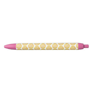 Citrus Citroenfruit Zwarte Inkt Pen