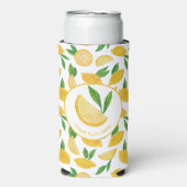 Citrus citroenpatroon seltzer blikjeskoeler (Seltzer Voorkant)