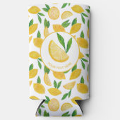 Citrus citroenpatroon seltzer blikjeskoeler (Voorkant)