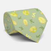 Citrus citroenpatroon stropdas (Opgerold)