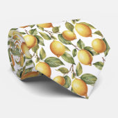 Citrus citroenpatroon stropdas (Opgerold)