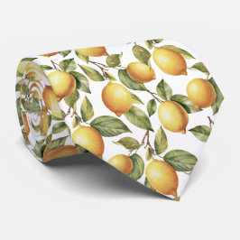 Citrus citroenpatroon stropdas