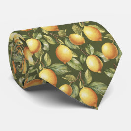 Citrus citroenpatroon stropdas