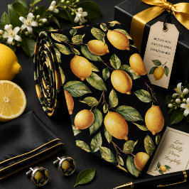Citrus citroenpatroon stropdas
