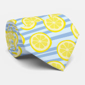 Citrus citroenpatroon stropdas (Opgerold)