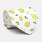 Citrus citroenpatroon stropdas (Opgerold)