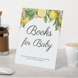 Citrus Citrus Baby shower Boeken voor Baby Reclamebord Met Voetstuk