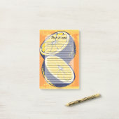 Citrus Citrus Chic Waterverf Post-it® Notes (Op bureau)