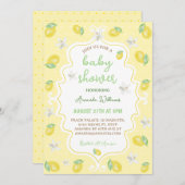 Citrus Citrus Floral Baby shower Kaart (Voorkant / Achterkant)