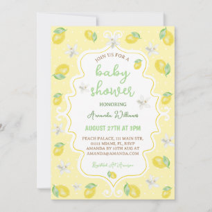 Citrus Citrus Floral Baby shower Kaart
