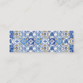 Citrus Citrus Floral Bridal Registry Kaart Mini Mini Visitekaartje (Achterkant)