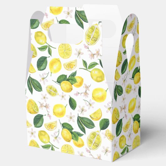 Citrus citrus fruits Summer Pattern Bedankdoosjes (Geopend)
