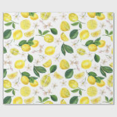 Citrus citrus fruits Summer Pattern Cadeaupapier (Vlak)