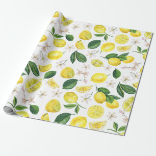 Citrus citrus fruits Summer Pattern Cadeaupapier