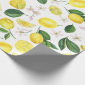Citrus citrus fruits Summer Pattern Cadeaupapier (Hoek)