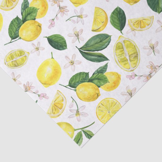 Citrus citrus fruits Summer Pattern Tissuepapier (Detail)