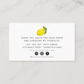 Citrus Citrus Script Dank u Visitekaartje (Achterkant)