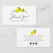 Citrus Citrus Script Dank u Visitekaartje (Voorkant / Achterkant)