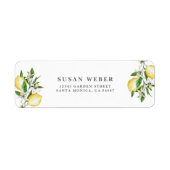 Citrus citrus-uitnodiging etiket (Voorkant)