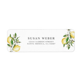 Citrus citrus-uitnodiging etiket