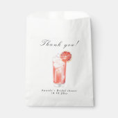 Citrus Cocktail Bridal Shower Bedankzakje (Voorkant)