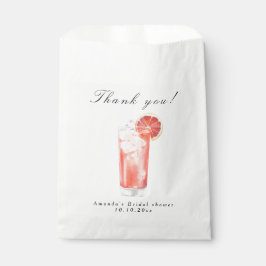Citrus Cocktail Bridal Shower Bedankzakje