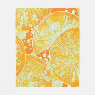 Citrus Cocktail: Sparkling Water Patroon Fleece Deken
