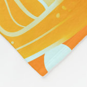 Citrus Cocktail: Sparkling Water Patroon Fleece Deken (Hoek)