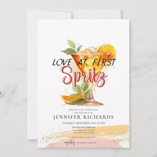 citrus | Cocktail Vrijgezellenfeest Kaart (Voorkant)