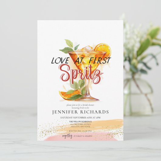 citrus | Cocktail Vrijgezellenfeest Kaart (Staand voorkant)