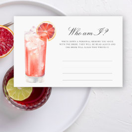 Citrus Cocktail - Wie ben ik bruidsfeest spel Briefpapier