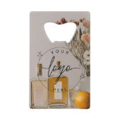 citrus | cocktails | Boho Flowers Creditkaart Flessenopener (Voorkant)