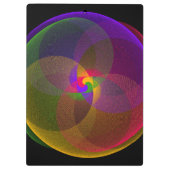 Citrus Color Blend Geometric Clipboard Klembord (Achterkant)