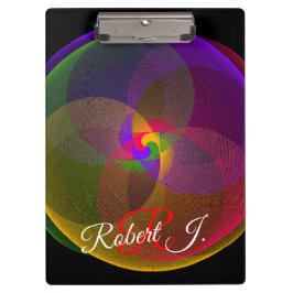 Citrus Color Blend Geometric Clipboard Klembord