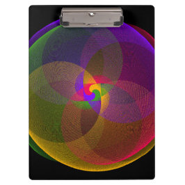 Citrus Color Blend Geometric Clipboard Klembord