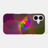 Citrus Color Blend Geometric iPhone 16 Case Hoesje (Achterkant horizontaal)